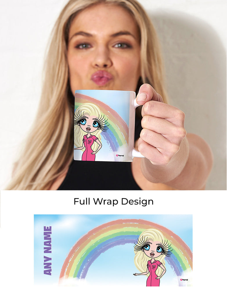 Womens Personalized Rainbow Mug