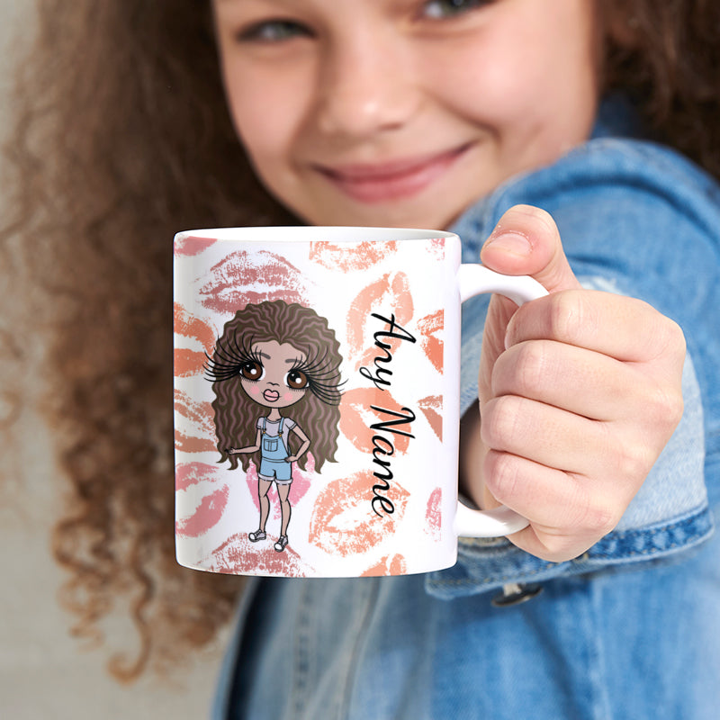 Girls Personalized Lip Print Mug