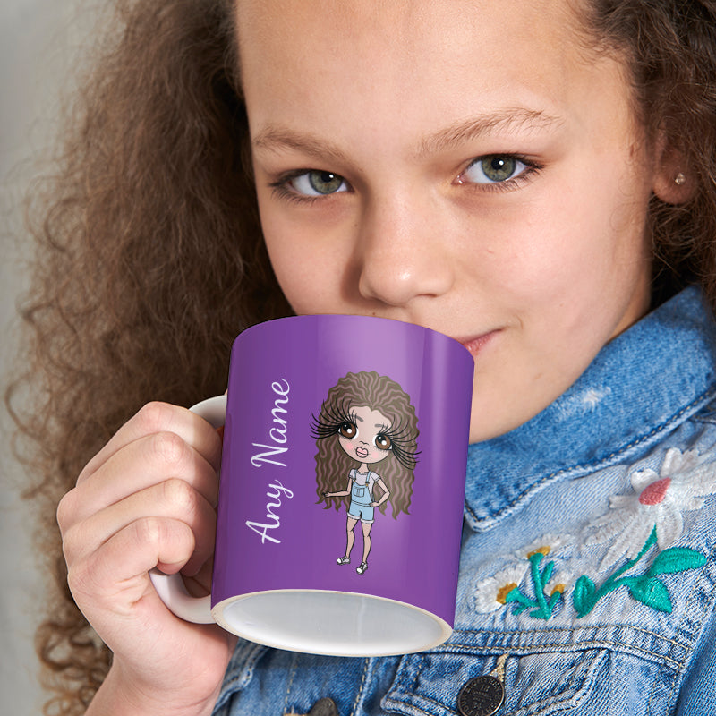 Girls Personalized Purple Mug