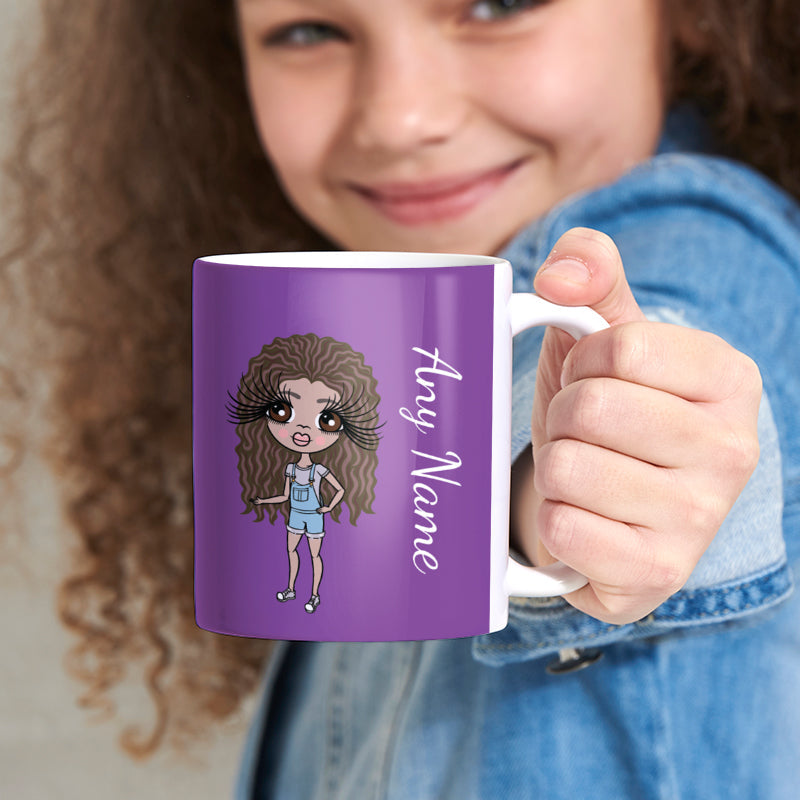 Girls Personalized Purple Mug