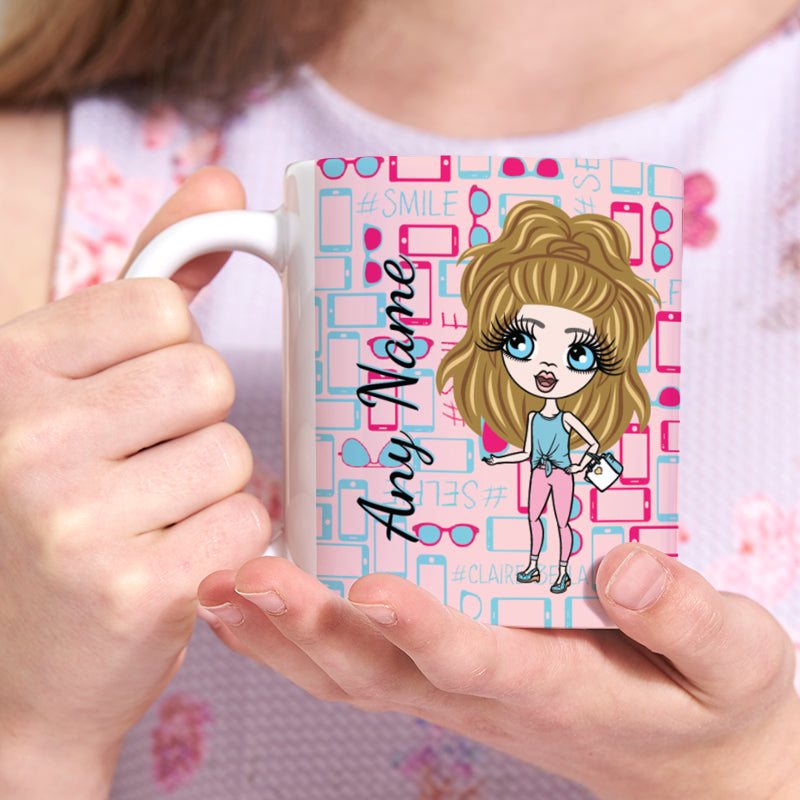 Girls Personalized Selfie Mug