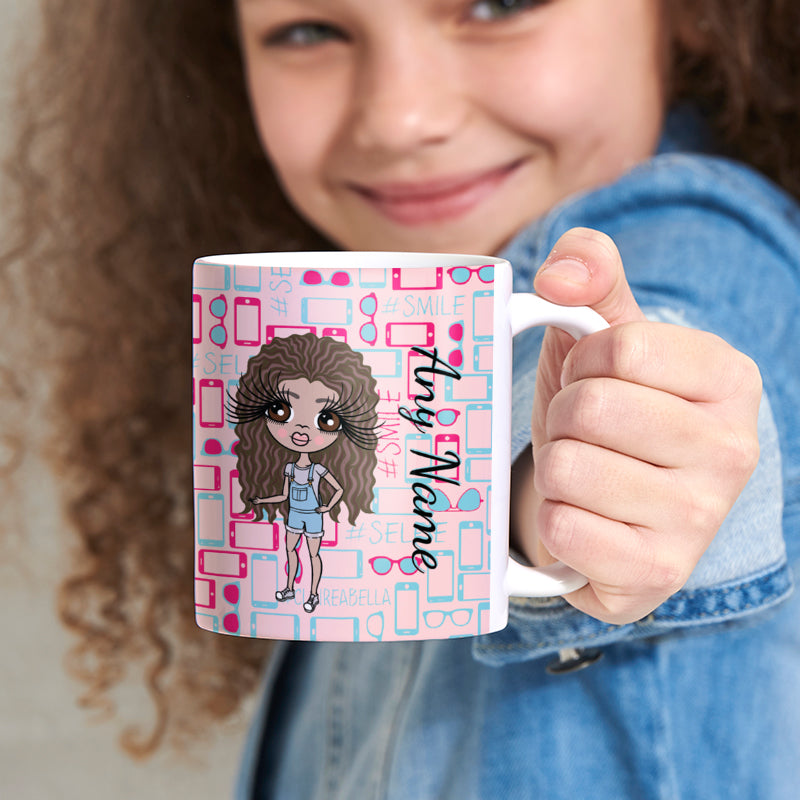 Girls Personalized Selfie Mug