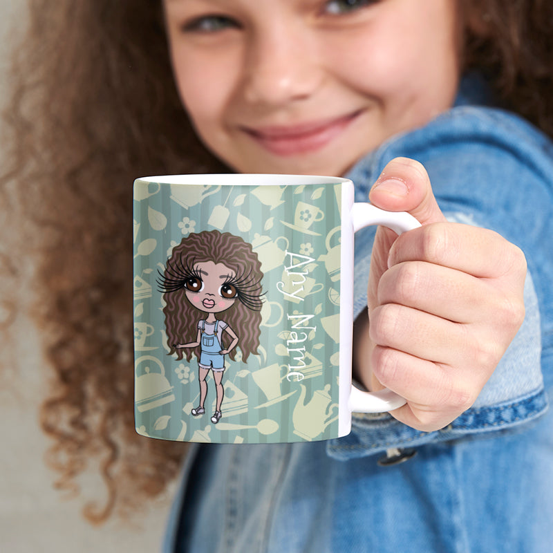 Girls Personalized Teapot Print Mug