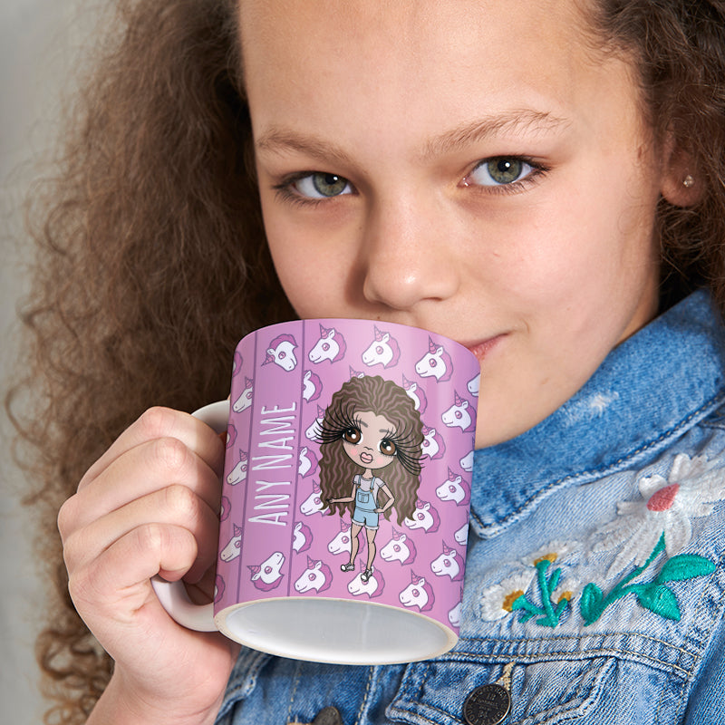 Girls Personalized Unicorn Emoji Mug