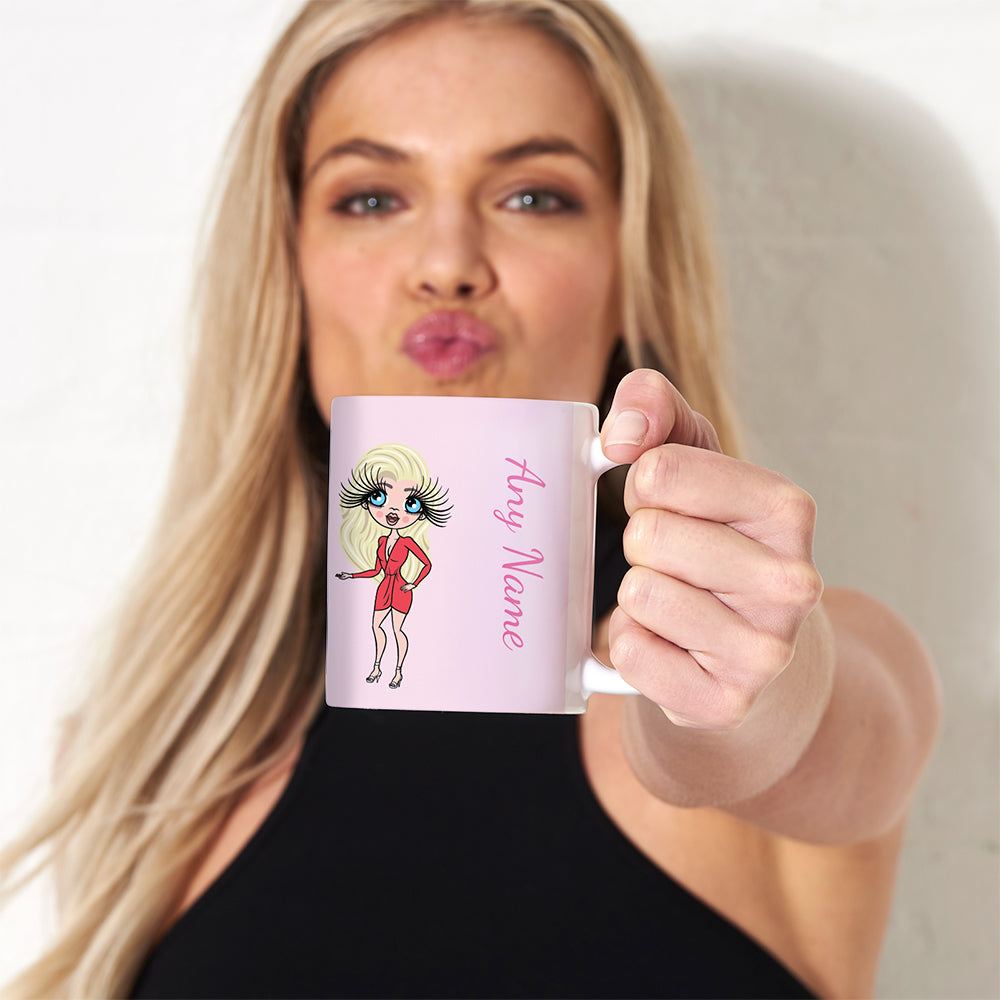 Womens Personalized Candy Pink Mug