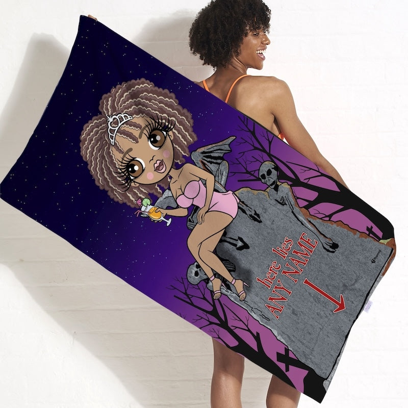 ClaireaBella Ghostly Grave Beach Towel - Image 2