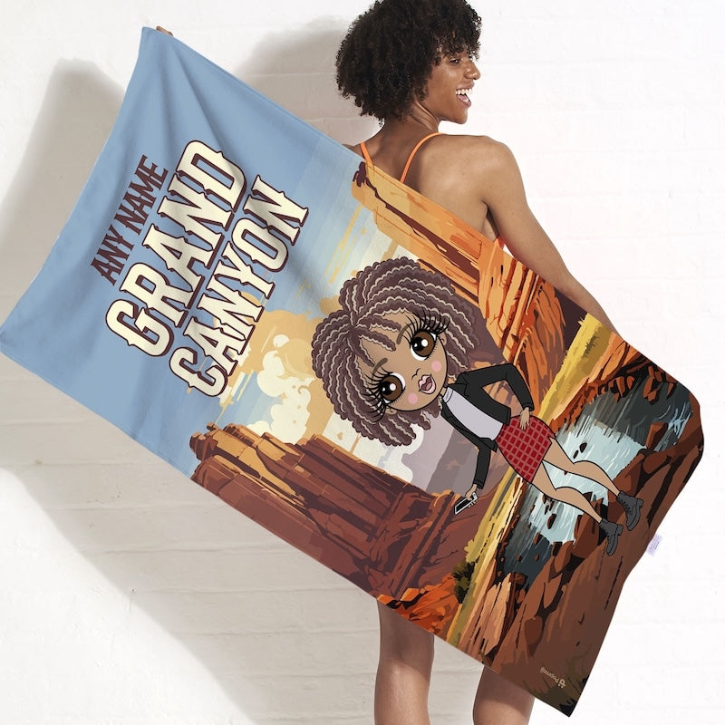 Womens Personalized Grand Canyon Beach Towel - Image 2