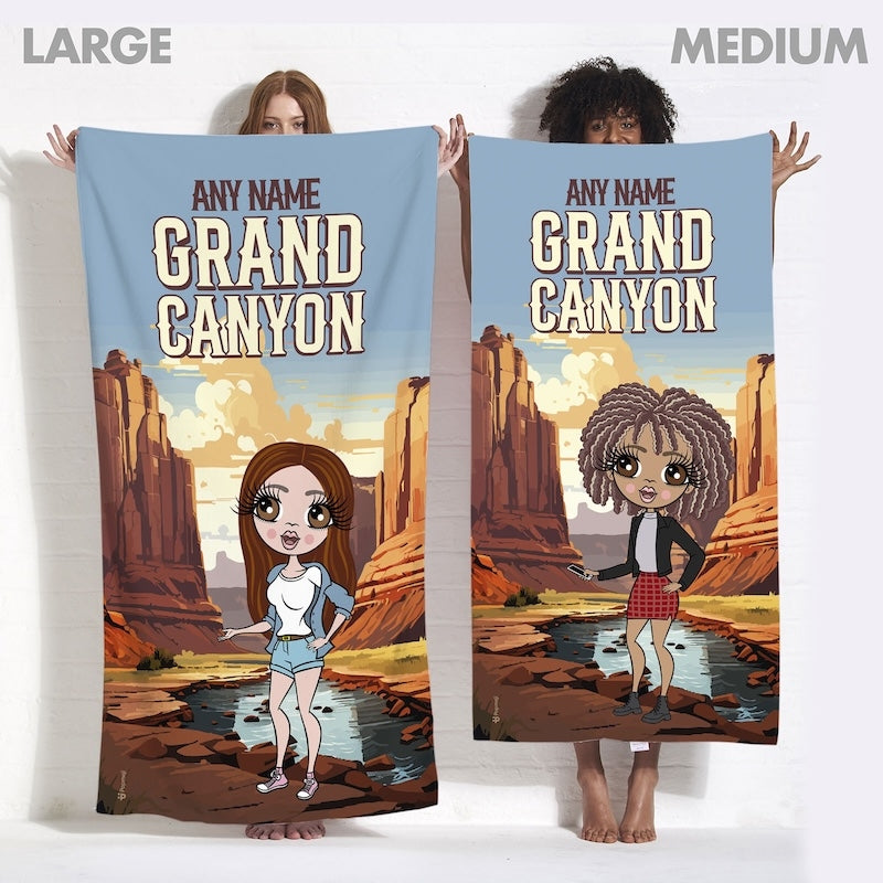 Womens Personalized Grand Canyon Beach Towel - Image 4