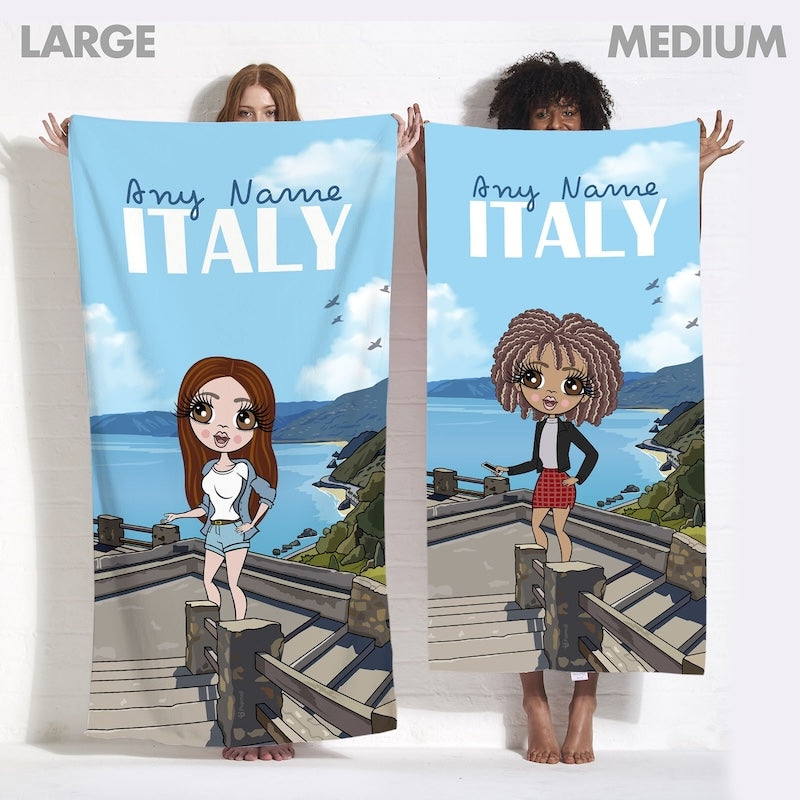 Womens Personalized Italian National Park Beach Towel - Image 3