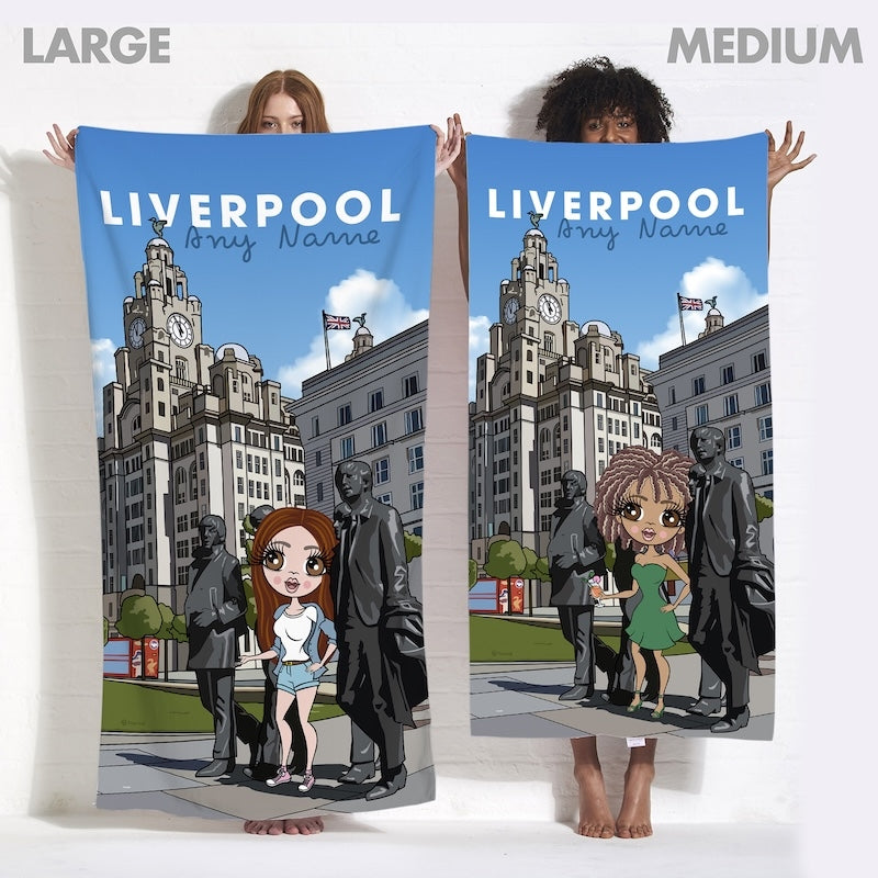 Womens Personalized Liverpool Beach Towel - Image 4