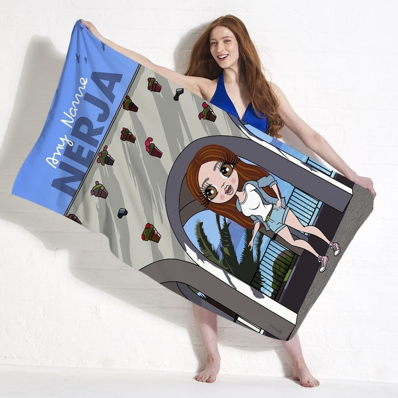 Womens Personalized Nerja Beach Towel - Image 4