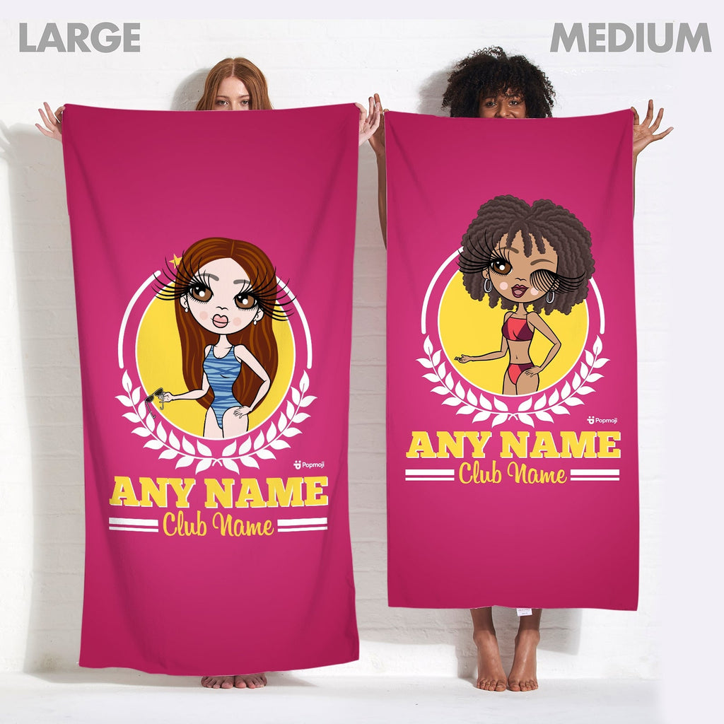 Womens Personalized Varsity Swimming Towel