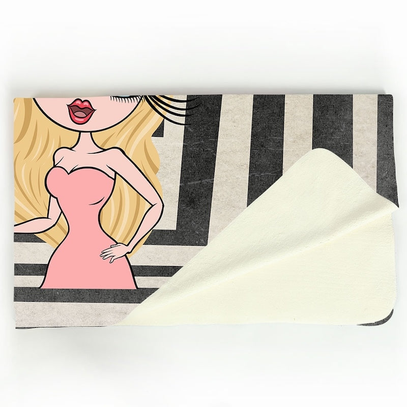 Womens Freaky Funky Box Fleece Blanket - Image 3