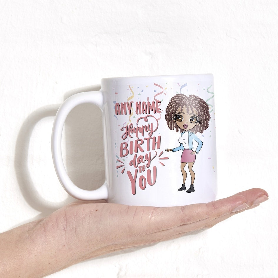 Womens Personalized Happy Birthday Mug