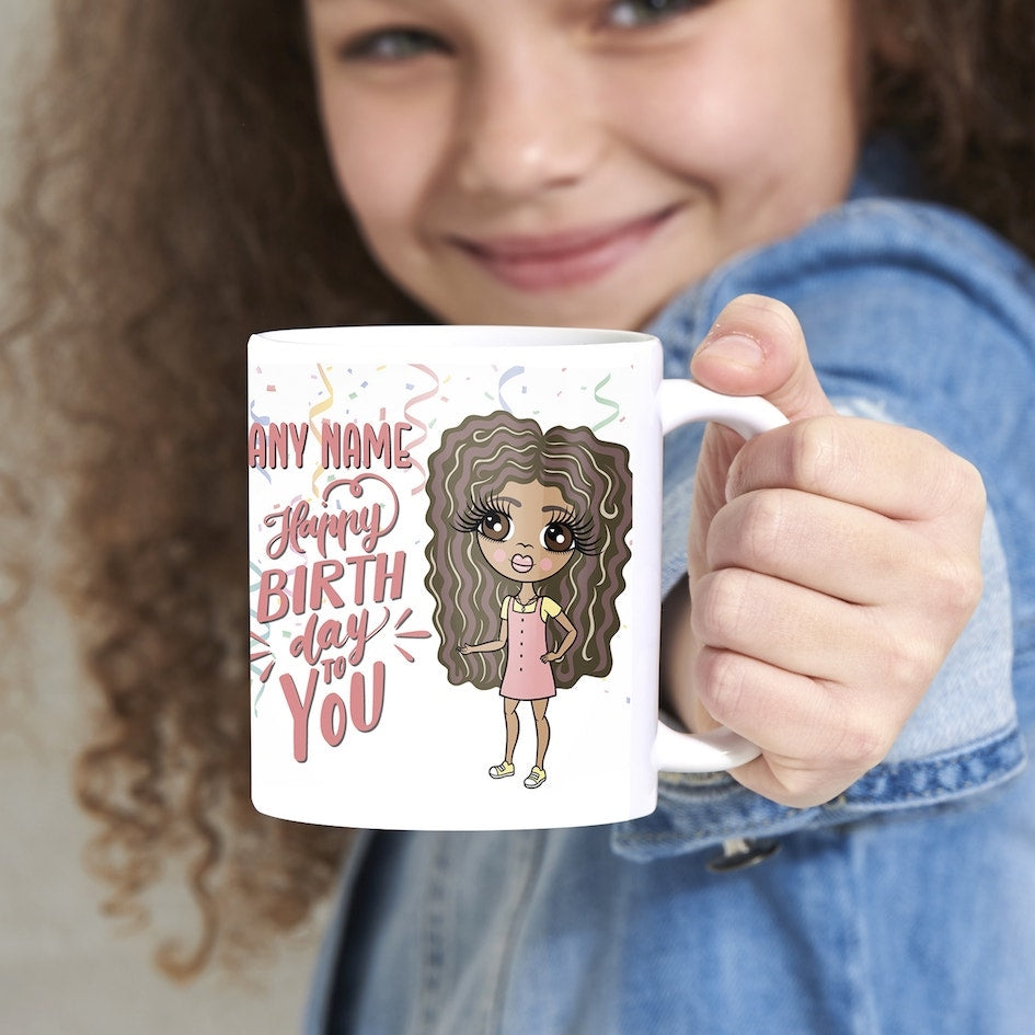 Girls Personalized Happy Birthday Mug