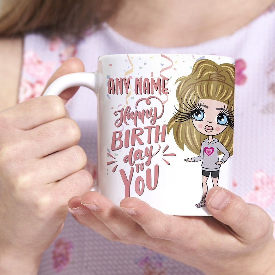 Girls Personalized Happy Birthday Mug