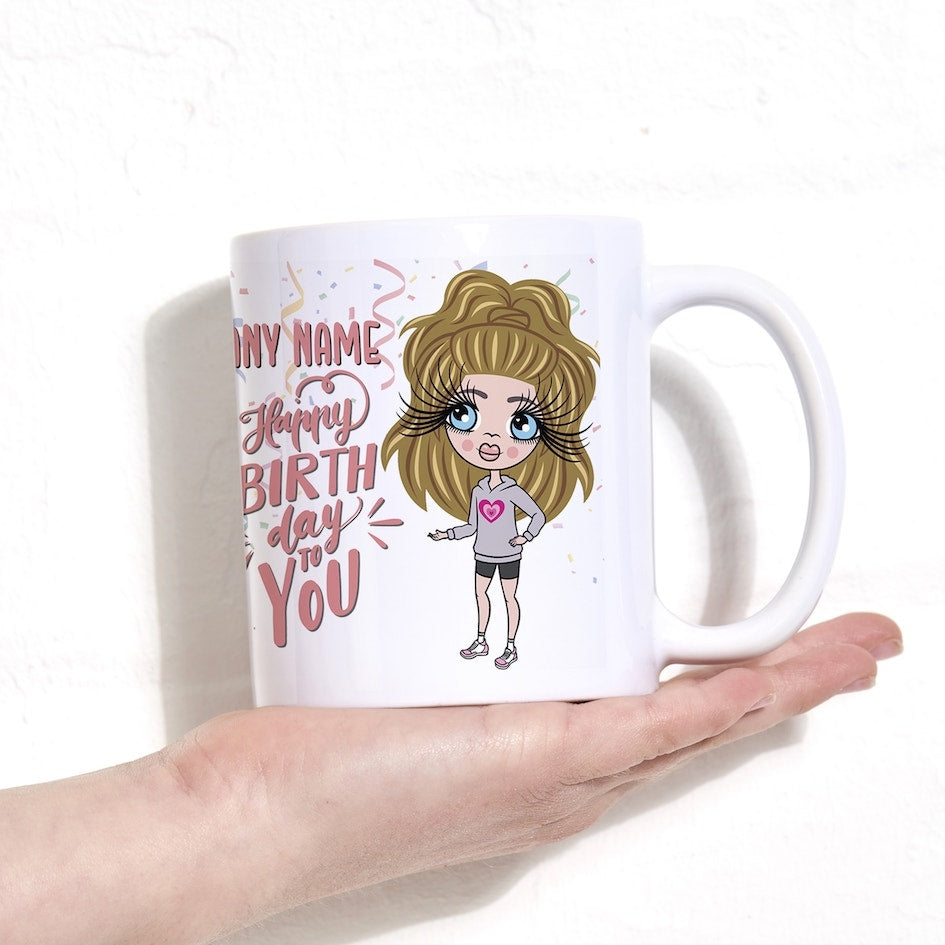 Girls Personalized Happy Birthday Mug