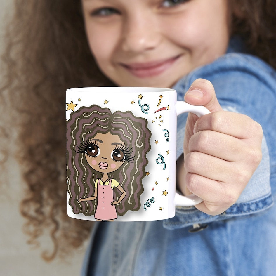 Girls Personalized Patterned Birthday Mug