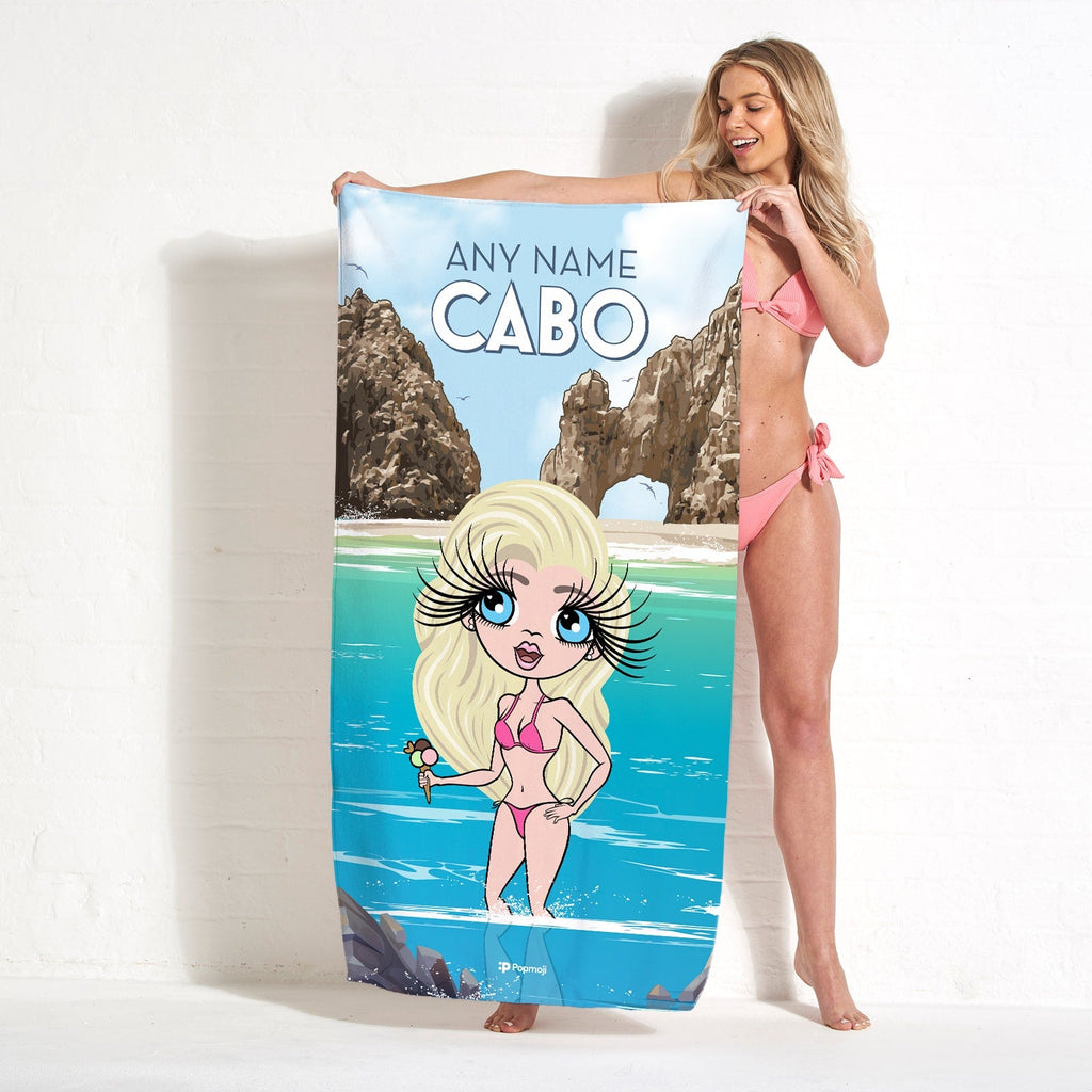 Womens Personalized Cabo Beach Towel