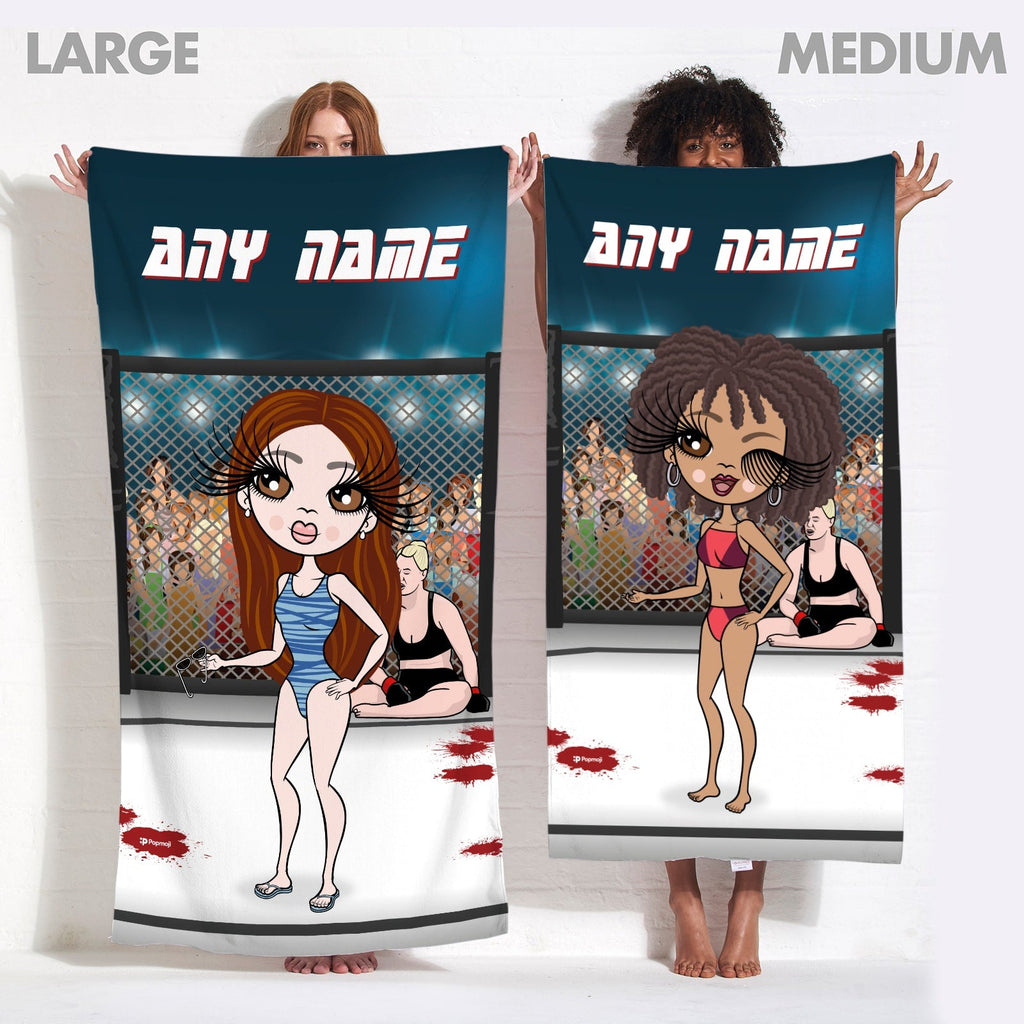 Womens Personalized MMA Master Beach Towel