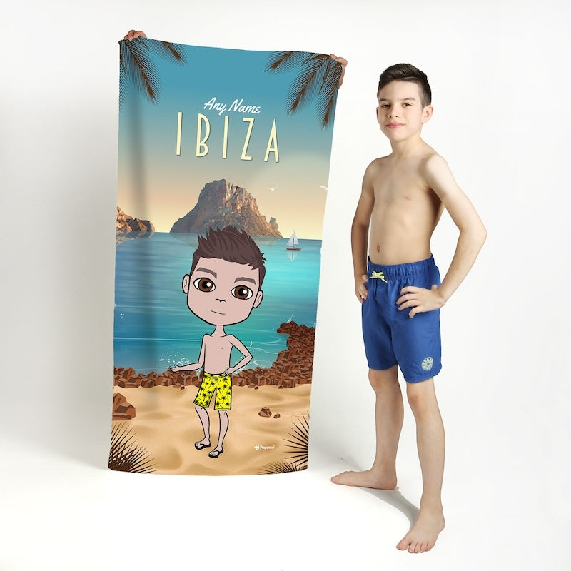 Boys Personalized Ibiza Beach Towel - Image 3