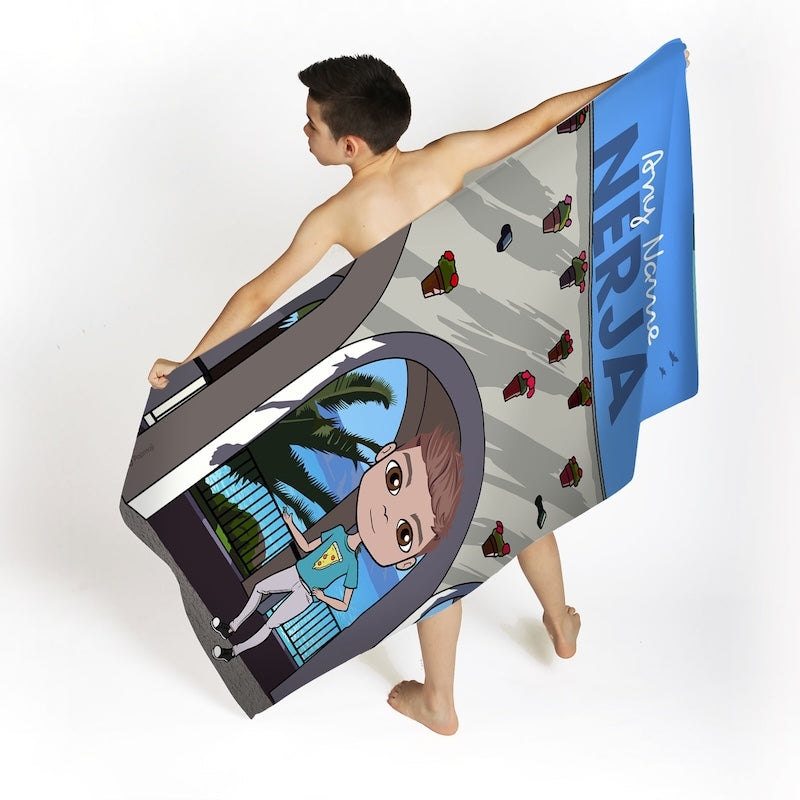 Boys Personalized Nerja Beach Towel - Image 2
