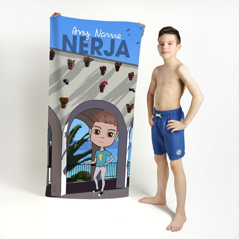 Boys Personalized Nerja Beach Towel - Image 3