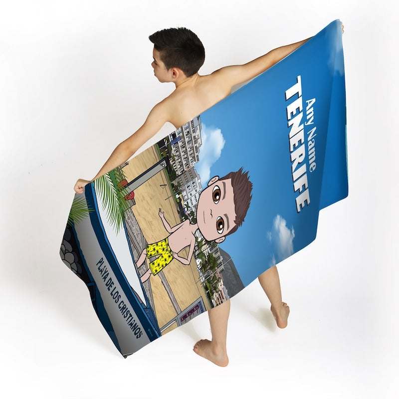 Boys Personalized Tenerife Beach Towel - Image 2