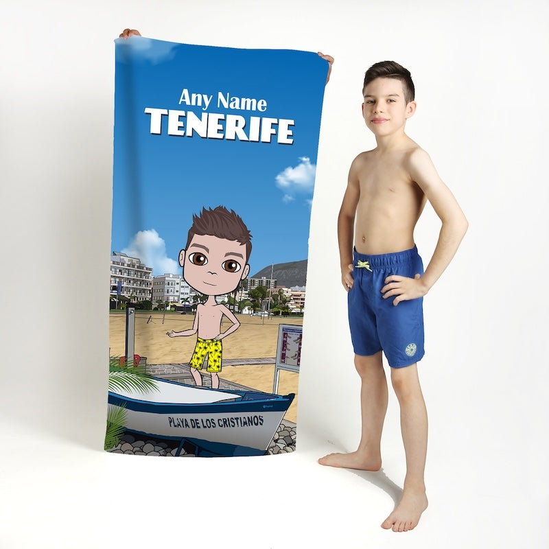 Boys Personalized Tenerife Beach Towel - Image 3