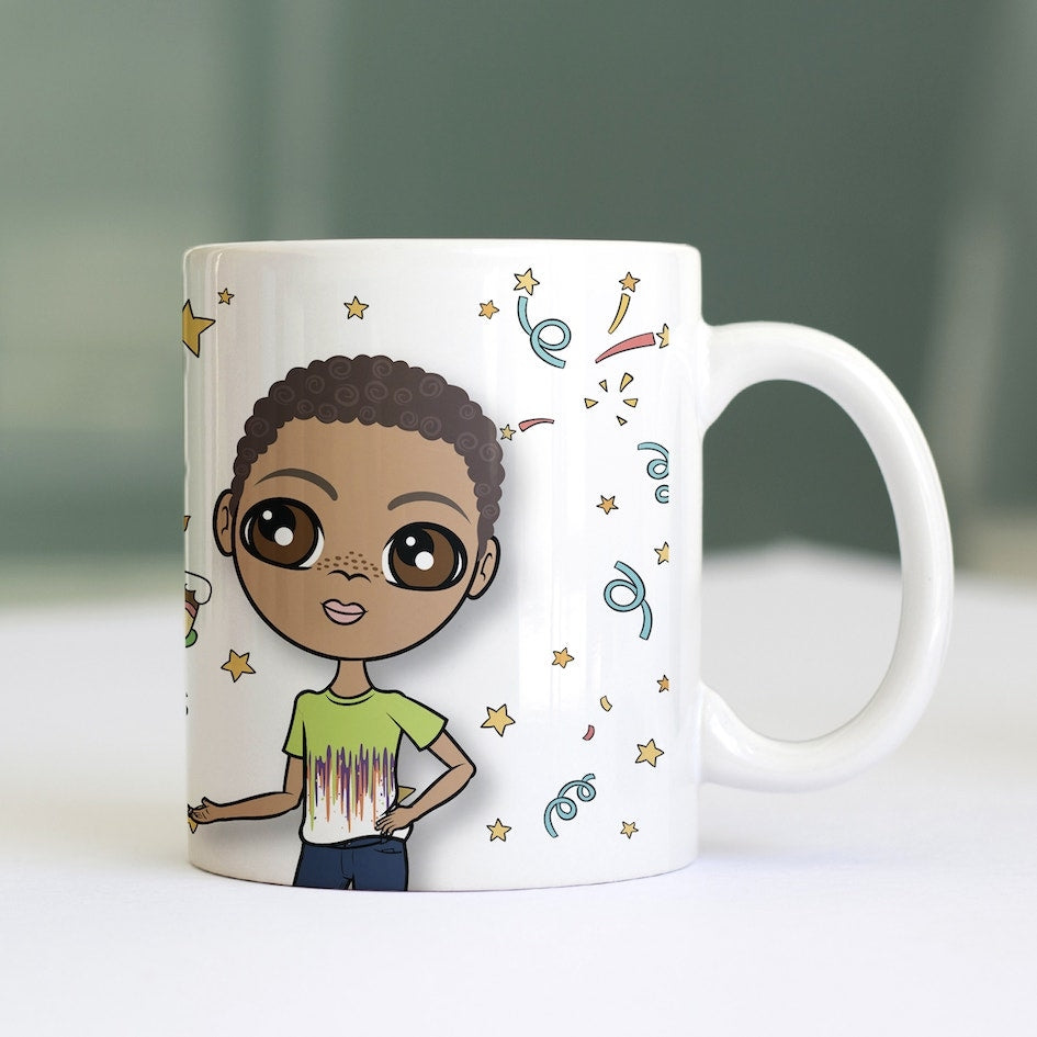 Jnr Boys Personalized Patterned Birthday Mug - Image 3