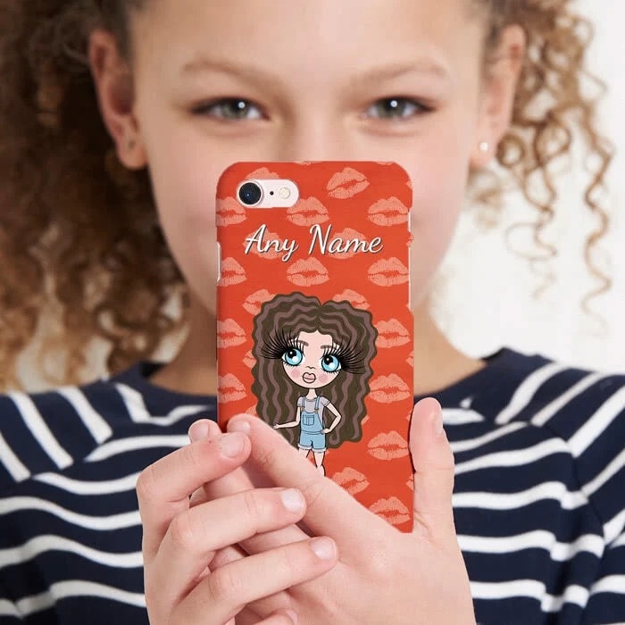 Girls Personalized Lip Print Phone Case