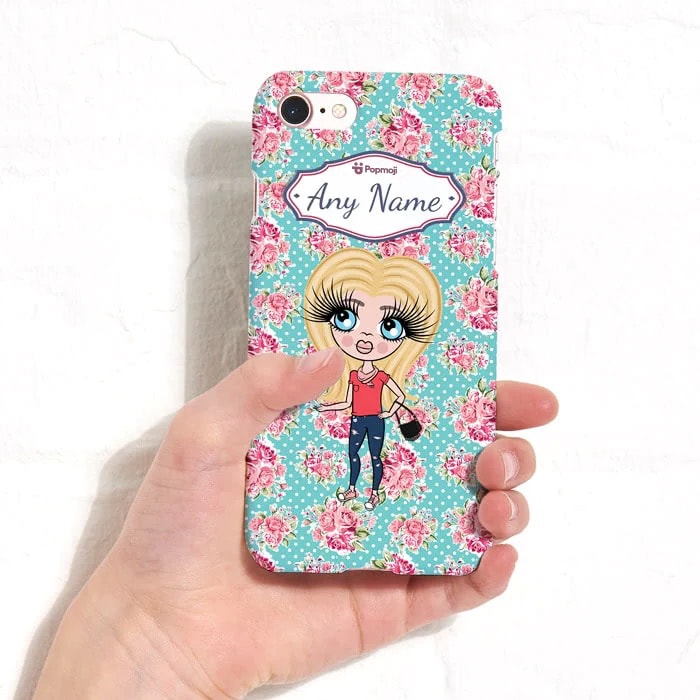 Girls Personalized Rose Phone Case