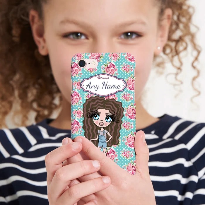 Girls Personalized Rose Phone Case