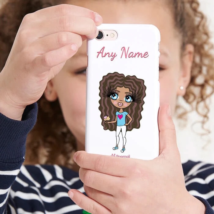 Girls Personalized White Phone Case