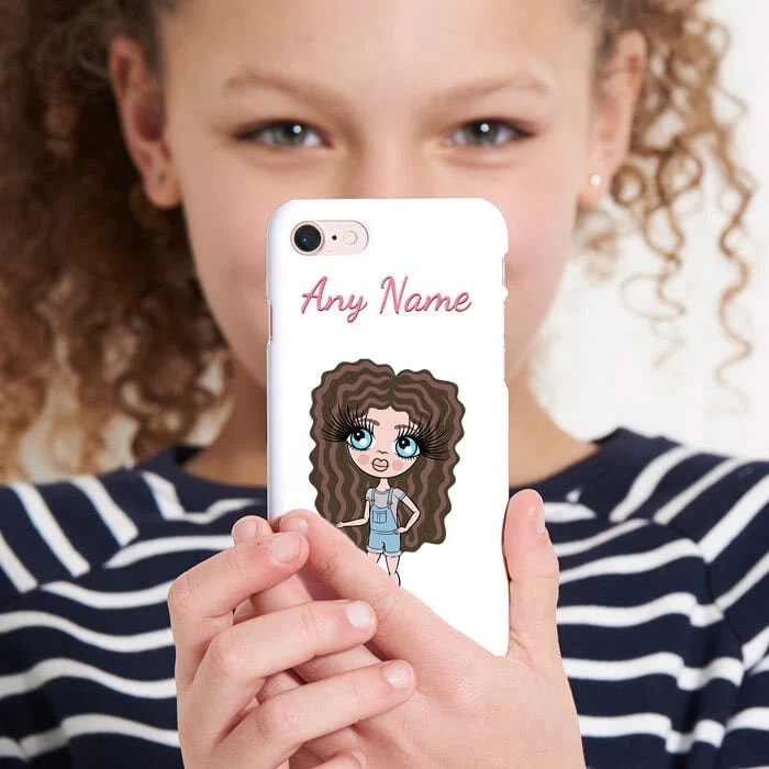 Girls Personalized White Phone Case