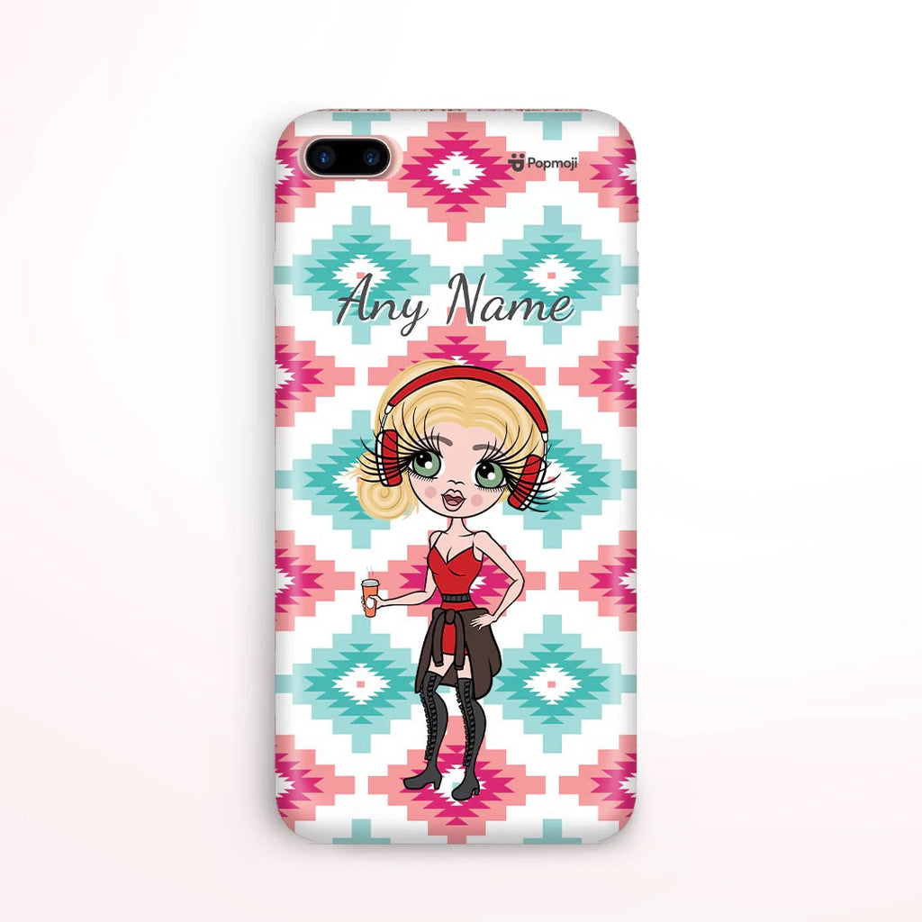 Womens Personalized Aztec Geo Phone Case