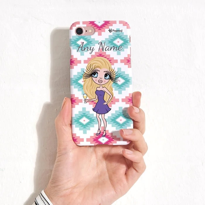 Womens Personalized Aztec Geo Phone Case