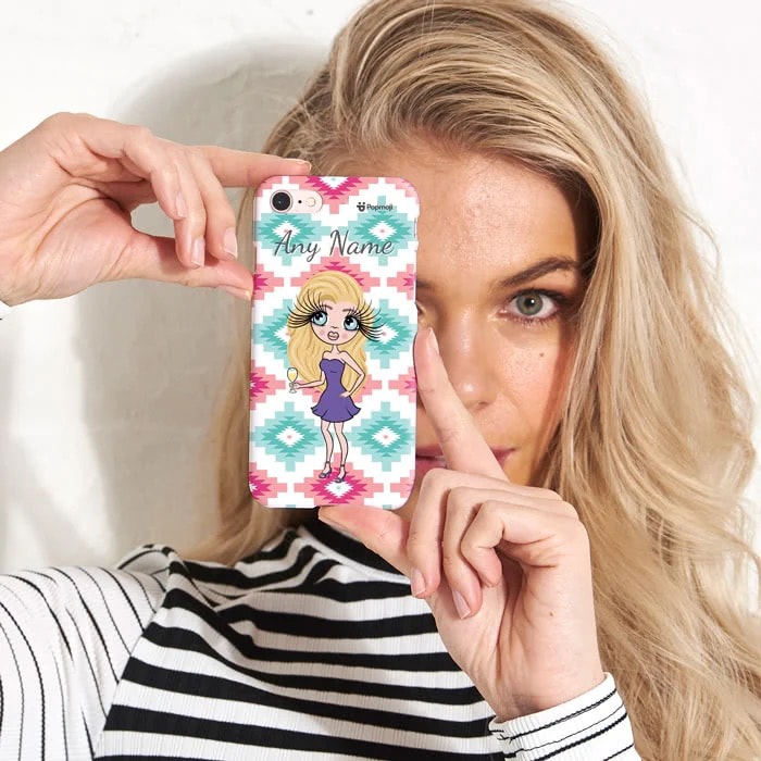 Womens Personalized Aztec Geo Phone Case