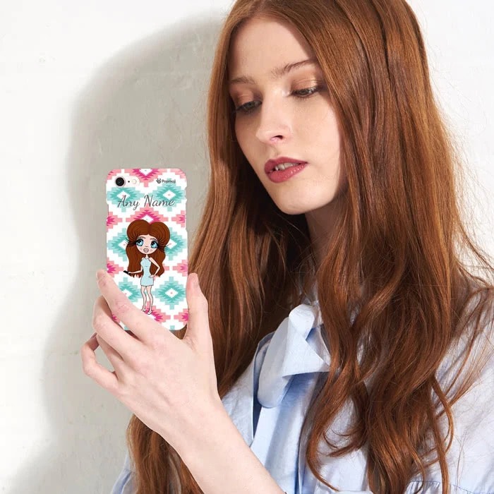 Womens Personalized Aztec Geo Phone Case