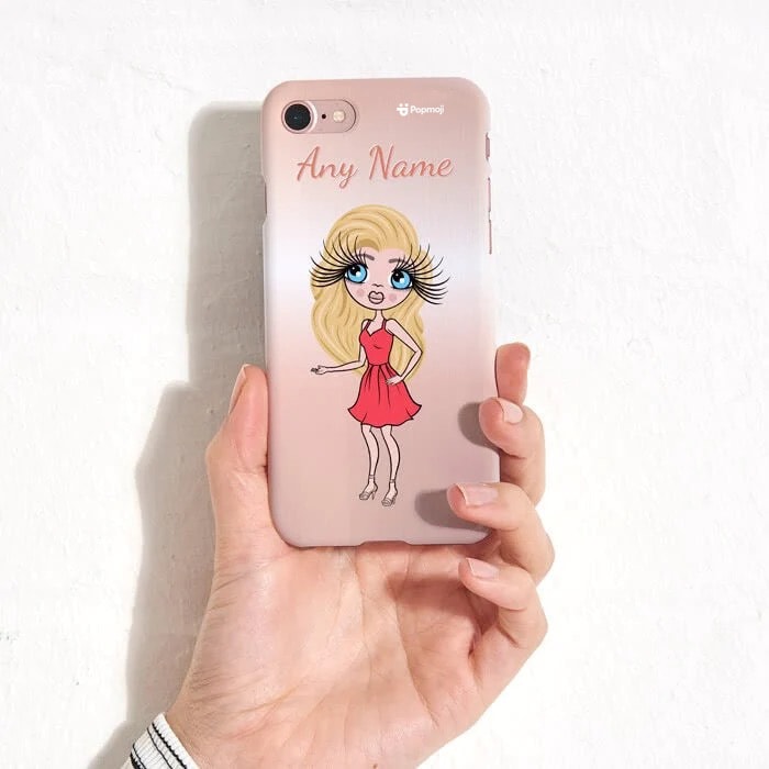 Womens Personalized Blush Phone Case