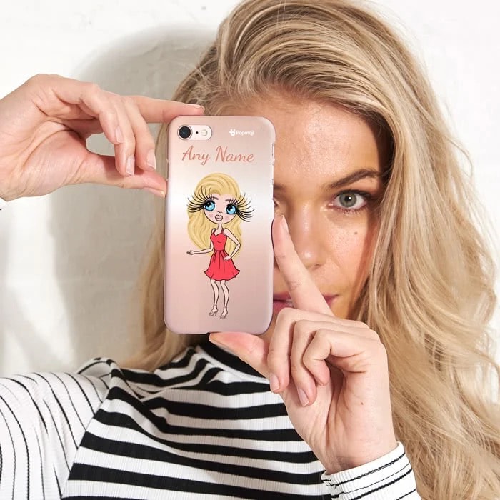 Womens Personalized Blush Phone Case