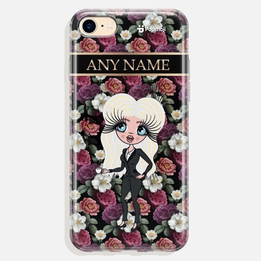 Womens Personalized Floral Phone Case