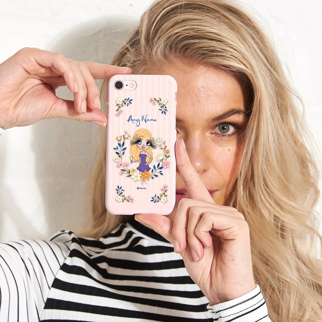 Womens Personalized Floral Phone Case