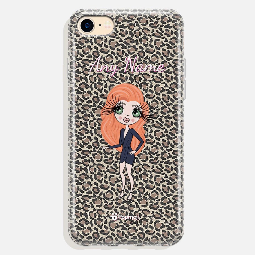 Womens Personalized Leopard Print Phone Case