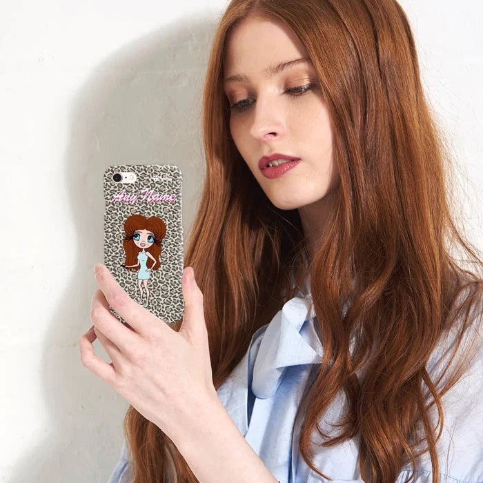 Womens Personalized Leopard Print Phone Case