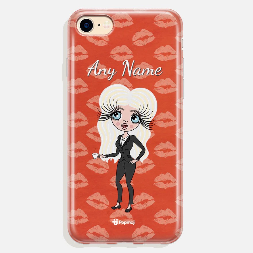 Womens Personalized Lip Print Phone Case