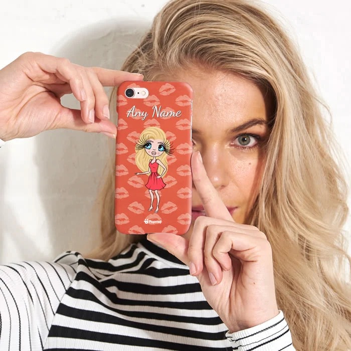 Womens Personalized Lip Print Phone Case