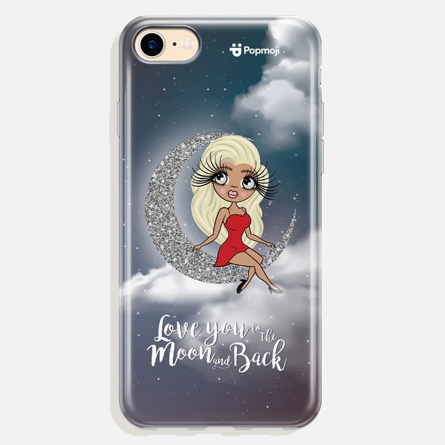 Womens Personalized Love You To The Moon Phone Case