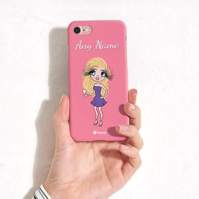 Womens Personalized Pink Phone Case