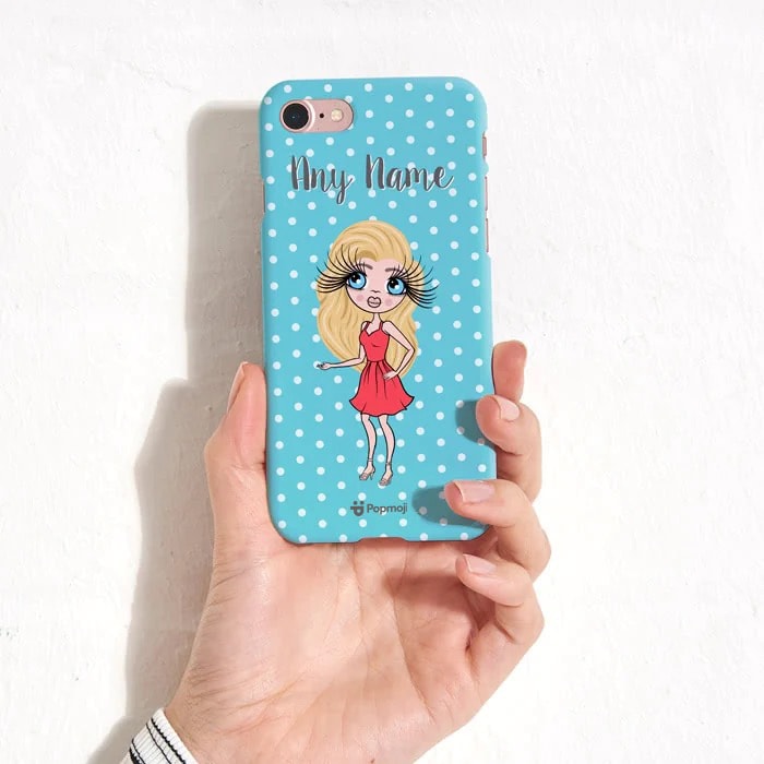 Womens Personalized Polka Dot Phone Case